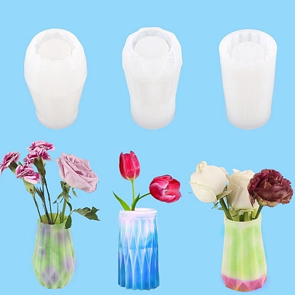 Vase Hydroponic Flower Holder Silicone Molds, Plant Propagation Station Resin Casting Molds, Planter Vase Molds