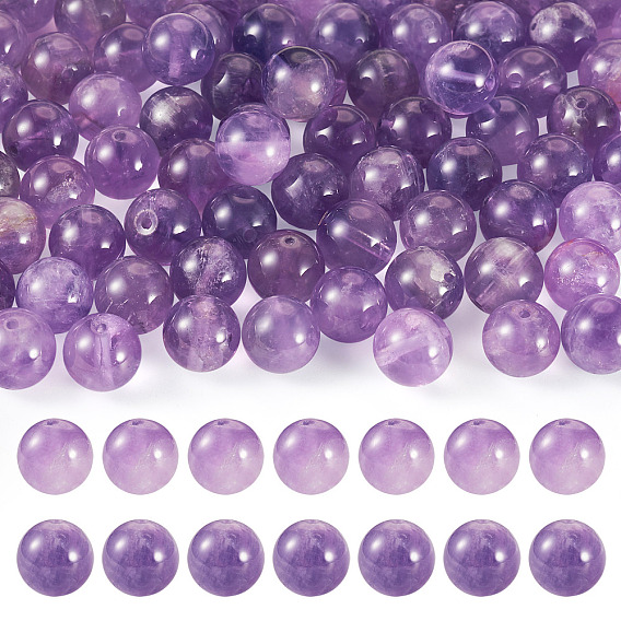 Природный аметист нитей бисера, круглые