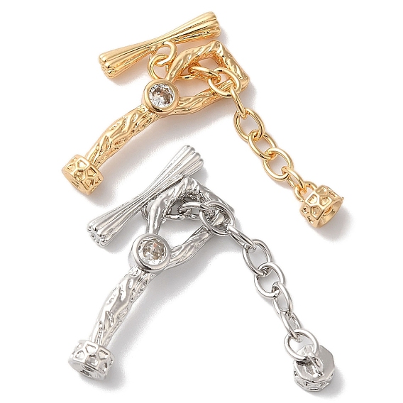 Латунные застежки-молнии из прозрачного кубического циркония, без кадмия, без никеля и без свинца, филиал