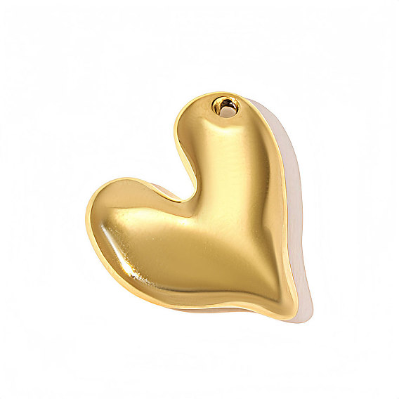 304 подвески из нержавеющей стали, сердце прелести, ионное покрытие (ip), зеркальная полировка