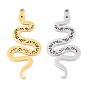 304 подвески из нержавеющей стали, очарование змеи, ионное покрытие (ip)