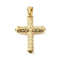 Латунные микро проложить кубического циркония подвески, крест прелести, стойки покрытие, долговечный, без свинца и без кадмия