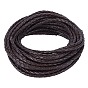 Оплетенный шнур из натуральной кожи, кожаный шнур ювелирных изделий, ювелирные изделия DIY делает материал