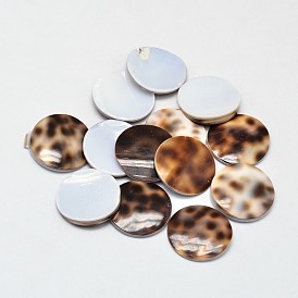 Plats cabochons shell rondes