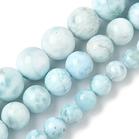 Бусы из натурального гемиморфита, круглые