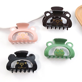 Bear/Frog PVC Plastic Claw Hair Clip, Hair Accessories for Women & Girls