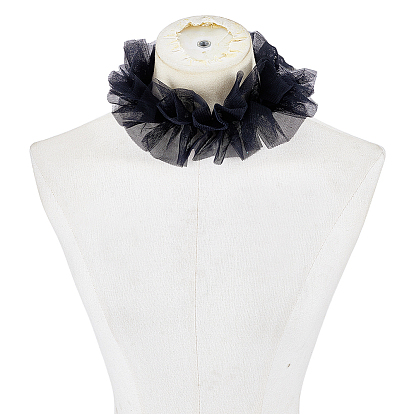 Кружевной воротник с оборками, съемные накладные воротники