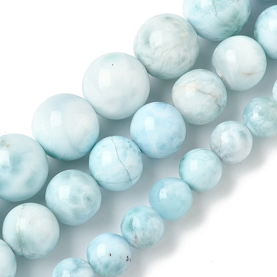 Бусы из натурального гемиморфита, круглые