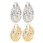Brass Thick Hoop Earrings, Hollow