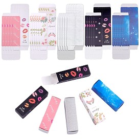 Boîtes d'emballage en papier de rouge à lèvres rectangle, boîte d'emballage de brillant à lèvres échantillon de lèvres