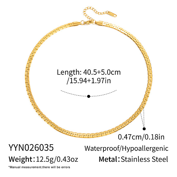 304 Stainless Steel Chain Necklaces for Women