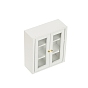 Miniature Wood Cabinet, Mini 3 Layer Display Cupboard with Door, for Dollhouse