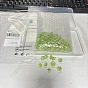 120Pcs 8 Styles Transparent Glass Beads, Baking Paint, Mixed Shapes