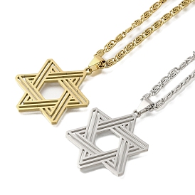 201 ожерелья из нержавеющей стали с подвеской в виде звезды Давида из цепочки Lumachina
