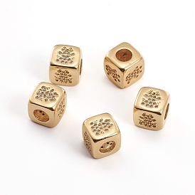 Латунные микропаве из прозрачного кубического циркония, куб с девушкой