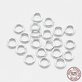 925 круглые кольца из серебра, паяные кольца, Замкнутые кольца для прыжков