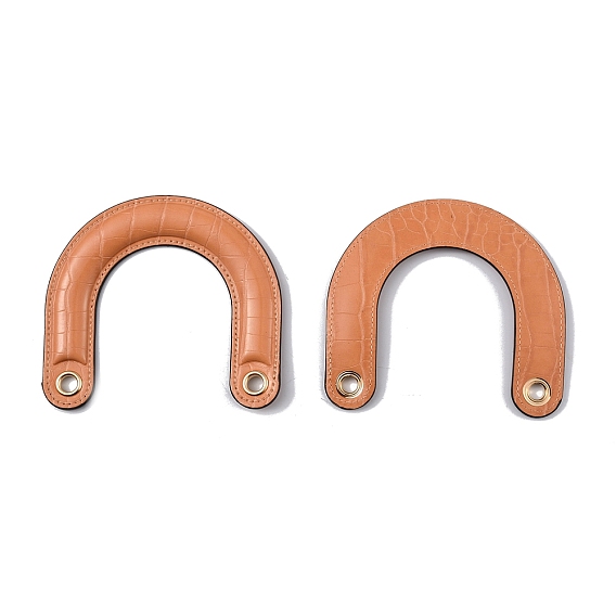 Ручки для дорожной сумки из искусственной кожи, с железными втулками, для аксессуаров для замены сумок