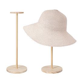 Wood Wig Display Stand, Round