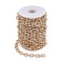 Aluminum Cable Chains, Textured, Unwelded, Oval