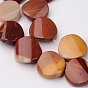 Natural Mookaite Bead Strands, Twist Round, 16x6mm, Hole: 1mm, about 24pcs/strand, 15.4 inch