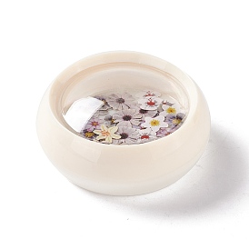 DIY Crystal Epoxy Resin Material Filling, Flower Nail Art Sequins, for Crafts Making, with Disposable Plastic Box