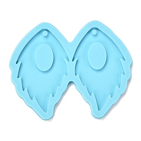 Diy colgante de moldes de silicona, moldes de resina, herramientas de molde de artesanía de arcilla, hoja