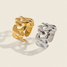 304 открытые манжеты из нержавеющей стали для женщин