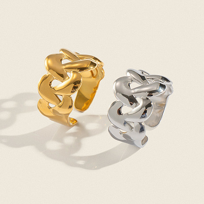 304 открытые манжеты из нержавеющей стали для женщин