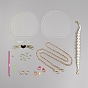 DIY Purse Making Kit, Including Bag Frames, Alloy Crochet Hook, Nail, Iron Screws & Findings, Plastic Needles, Bag Straps