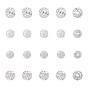 ARRICRAFT Pave Disco Ball Beads, Polymer Clay Rhinestone Beads, Round