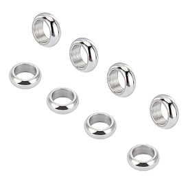 Unicraftale Ring 304 Stainless Steel Spacer Beads, Metal Findings for Jewelry Making Supplies