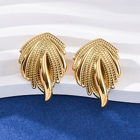 304 серьги-гвоздики из нержавеющей стали для женщин, крыло