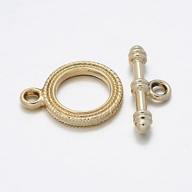 Никель-бессвинцовые кольца из легкого сплава, долговечный, Кольцо: 22x17x2 mm, отверстие : 2.5 мм, бар: 24x9x4 mm, отверстие : 3 мм