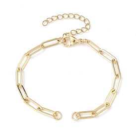 Brass Paperclip Chains Links Bracelet Making