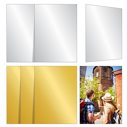 6 Pcs 2 Colors Aluminum Heat Transfer Plate, Rectangle