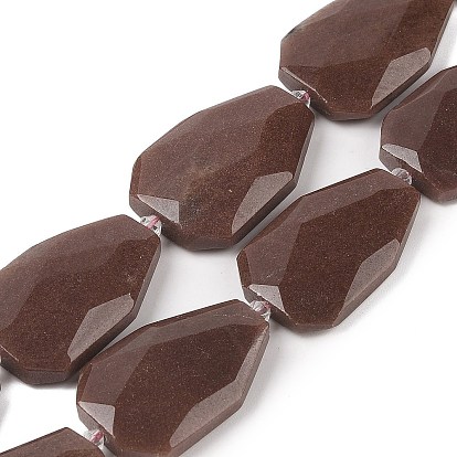 Природных фиолетовых авантюрин бисер нитей, Грановитая Teardrop