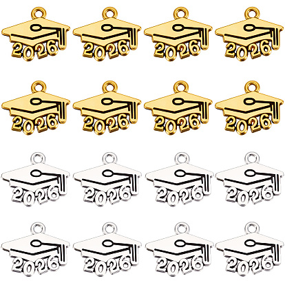 100шт. 2 цвета, выпускной сезон, тибетский стиль, подвески из цинкового сплава, шляпа с 2026