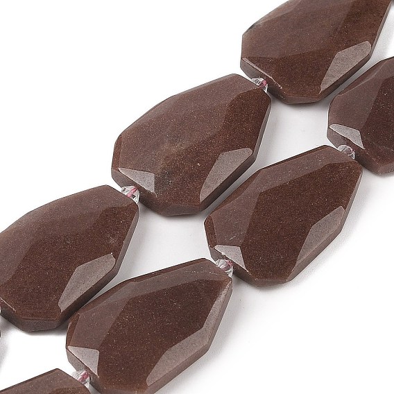 Природных фиолетовых авантюрин бисер нитей, Грановитая Teardrop