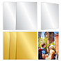 6 Pcs 2 Colors Aluminum Heat Transfer Plate, Rectangle