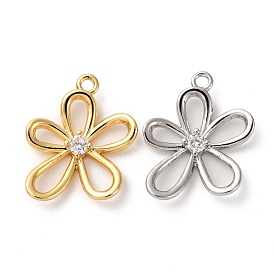 Кулон из циркония, без кадмия, без никеля и без свинца, полые цветок