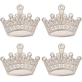 8 шт. 304 подвески из нержавеющей стали, корона