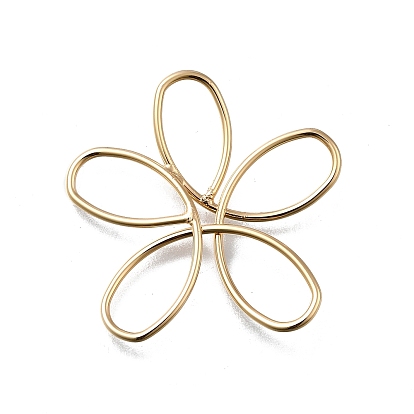 Латунные подвески, без кадмия, без никеля и без свинца, цветок