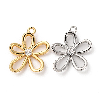 Кулон из циркония, без кадмия, без никеля и без свинца, полые цветок