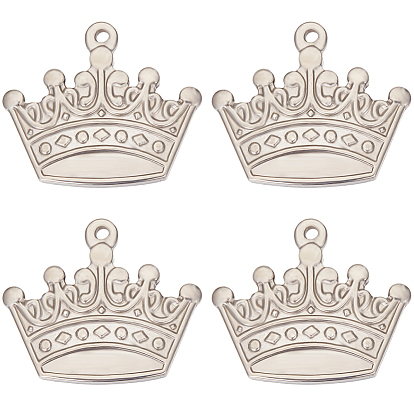 8 шт. 304 подвески из нержавеющей стали, корона