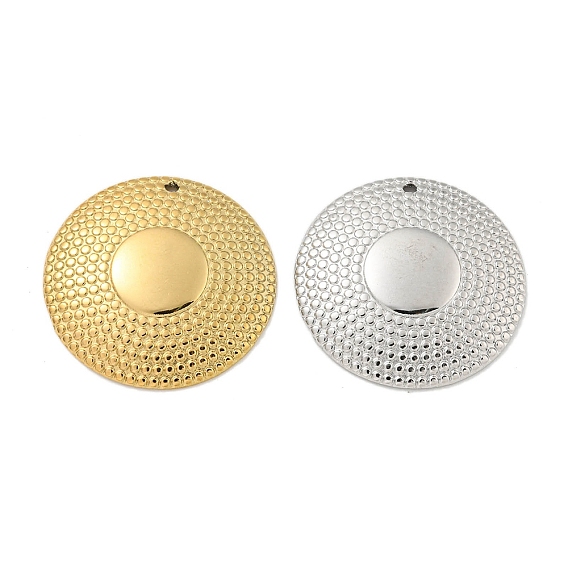 Ионное покрытие (ip) 304 подвески из нержавеющей стали, плоский круглый шарм