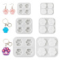 3 шт. 3 силиконовые формы в форме отпечатка лапы своими руками, формы для литья смолы, для шоколада, конфеты, изготовление изделий из уф-смолы и эпоксидной смолы