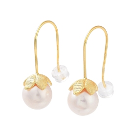 Natural Pearl Dangle Earrings for Women, with Sterling Silver Findings