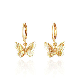 Fashionable Matte Butterfly Earrings with Sweet Style for Women