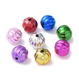 UV Plated Acrylic Beads, Pumpkin