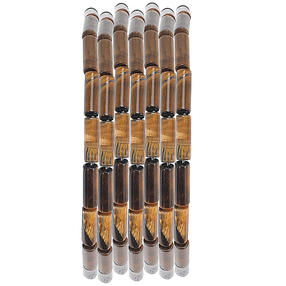 1 нити бусин из натурального тигрового глаза, трубка